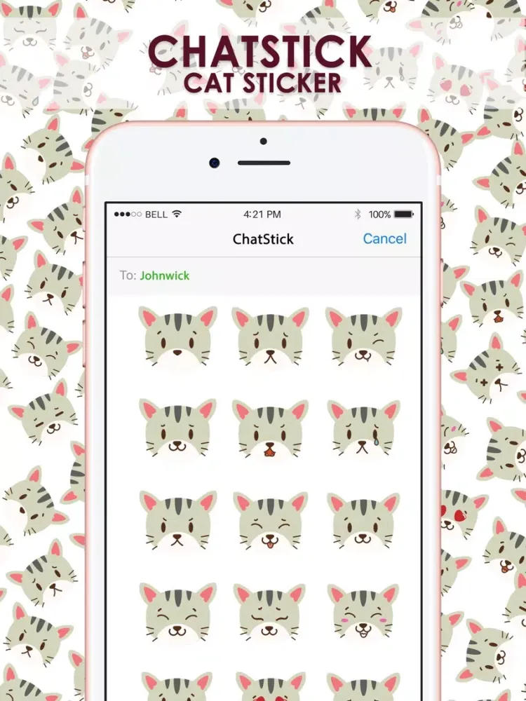 Smiley Cat Feeling Ver.2 Stickers for iMessage iPad  স্ক্রিনশট