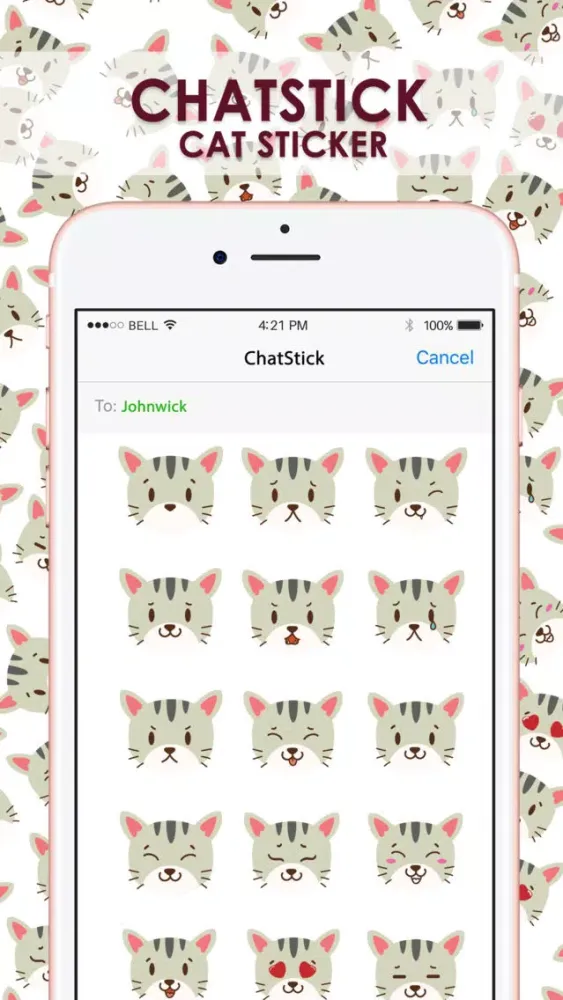 Smiley Cat Feeling Ver.2 Stickers for iMessage স্ক্রিনশট