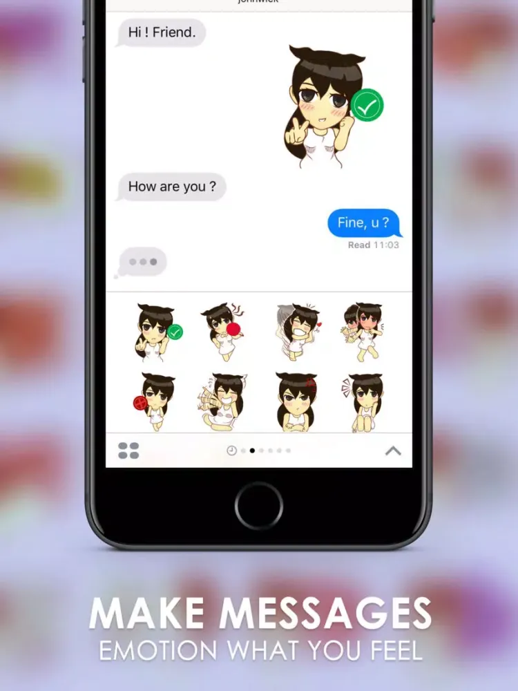 Capturas de pantalla de White Lady Stickers & Emoji Keyboard By ChatStick iPad 