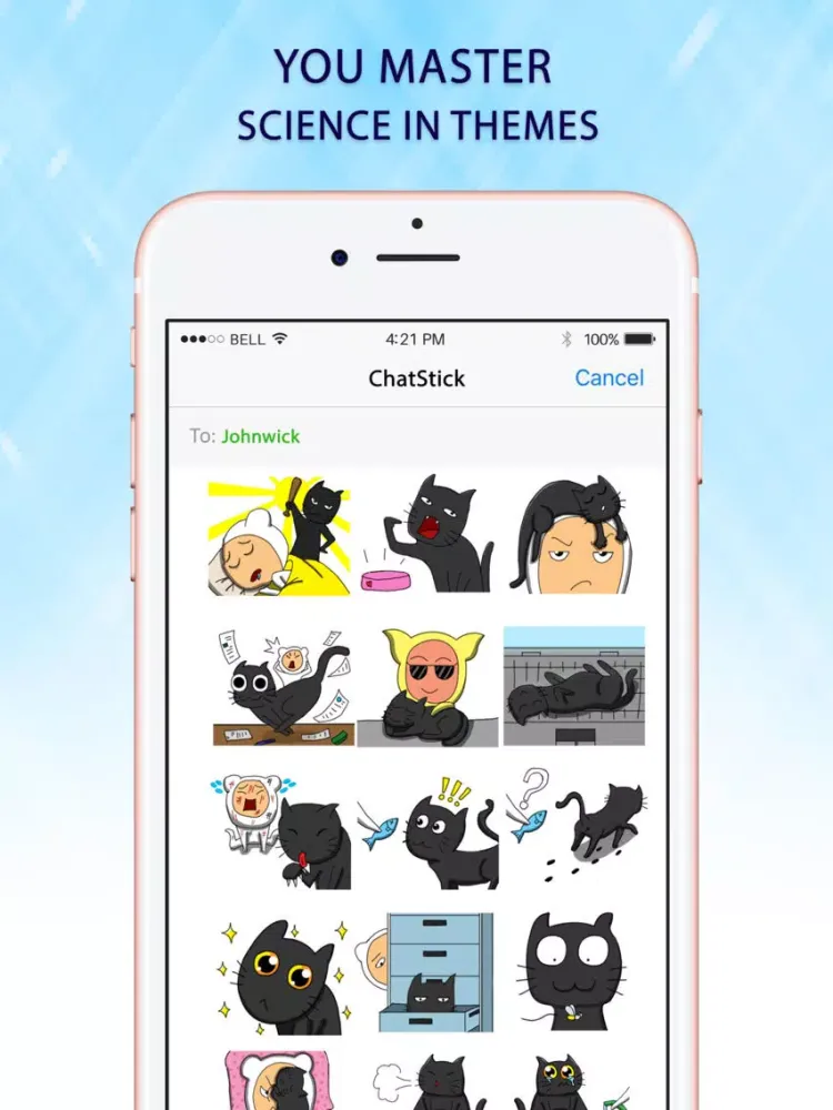 You master Cute Cat Stickers for iMessage iPad  স্ক্রিনশট