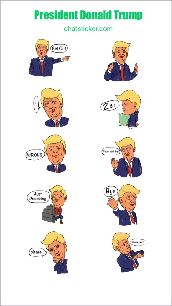 Tangkapan layar President Donald Trump