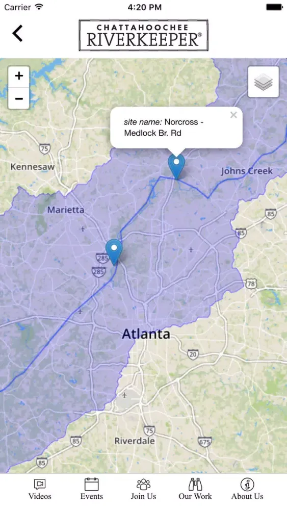 Chattahoochee Riverkeeper Screenshots