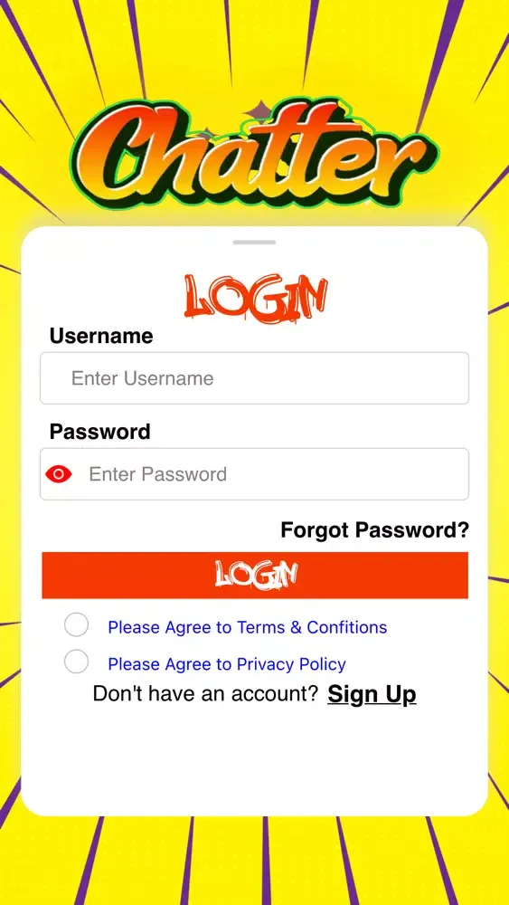 Captures d'écran de The Chatter App