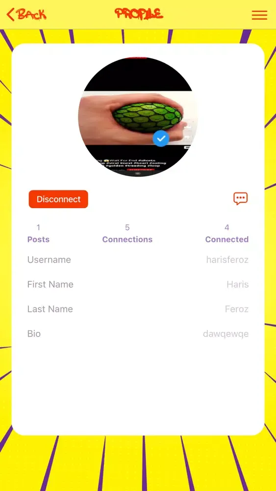 Captures d'écran de The Chatter App