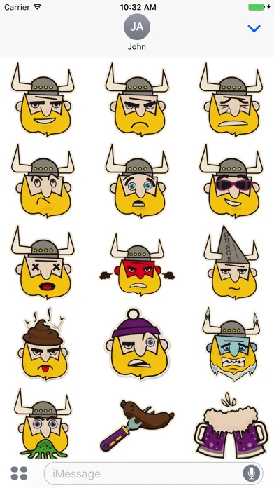صور Vikings Head Sticker Pack