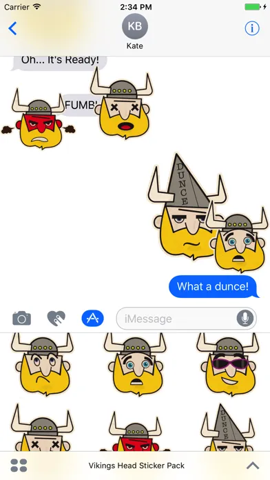 صور Vikings Head Sticker Pack