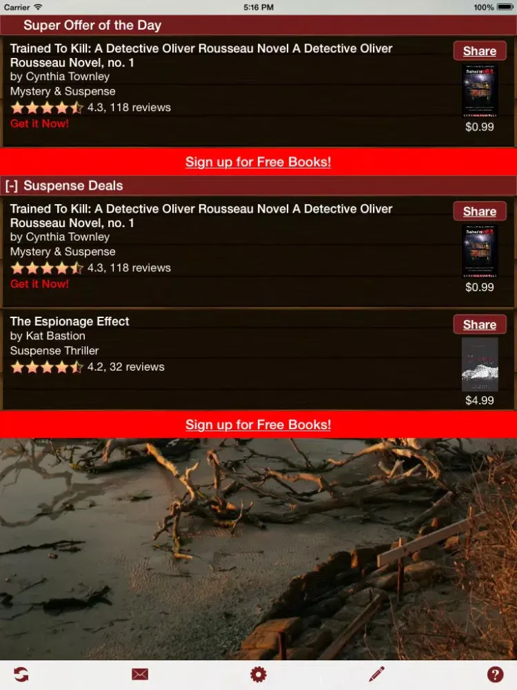 Free Suspense Books iPad  Ekran Görüntüleri