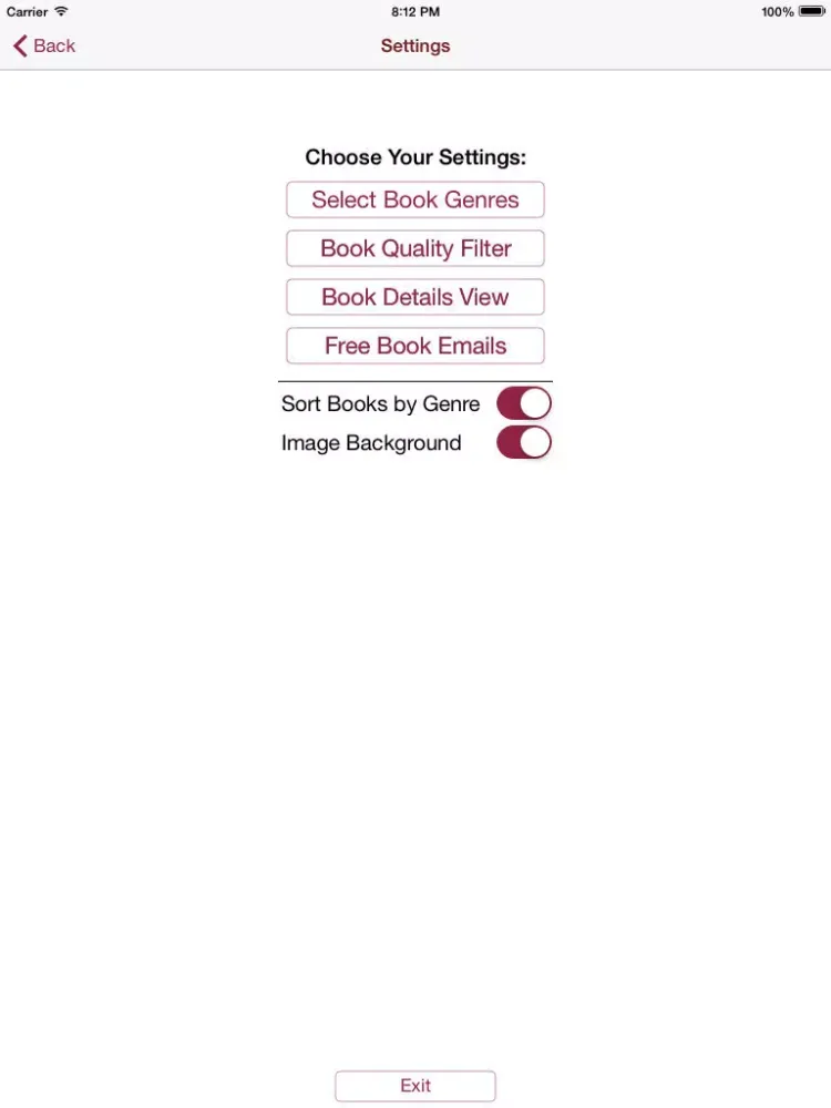 Capturas de tela do Free Books UK iPad 