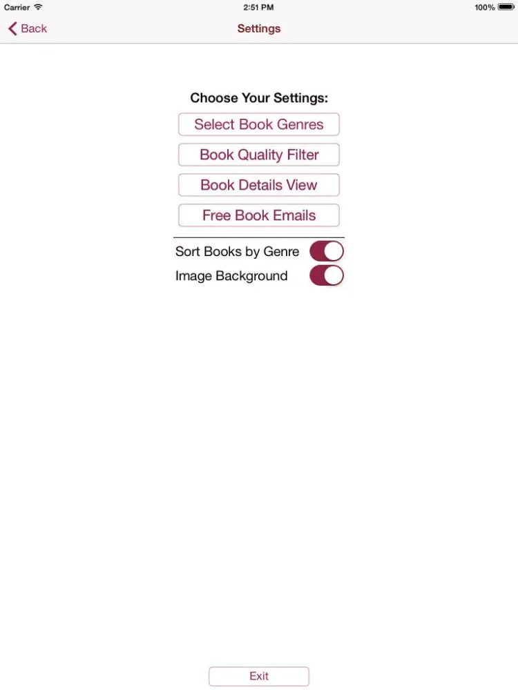 Capturas de tela do Free Books USA iPad 
