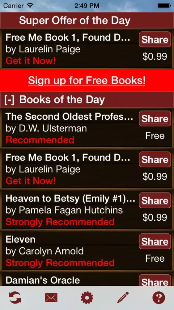Capturas de tela do Free Books USA