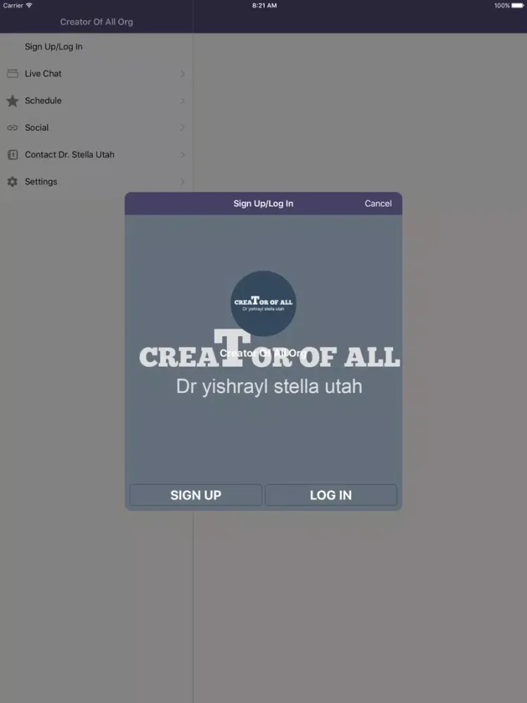 Creator Of All Org iPad  سکرین شاٹس