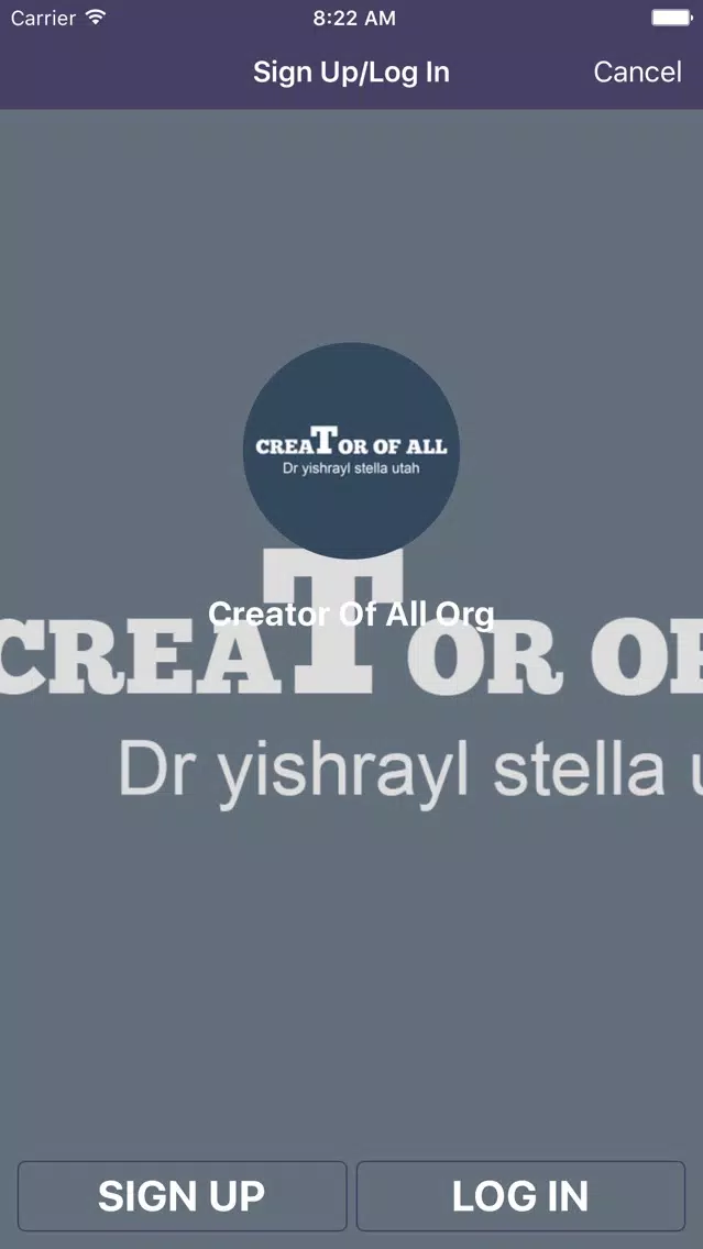 Ảnh chụp màn hình của Creator Of All Org