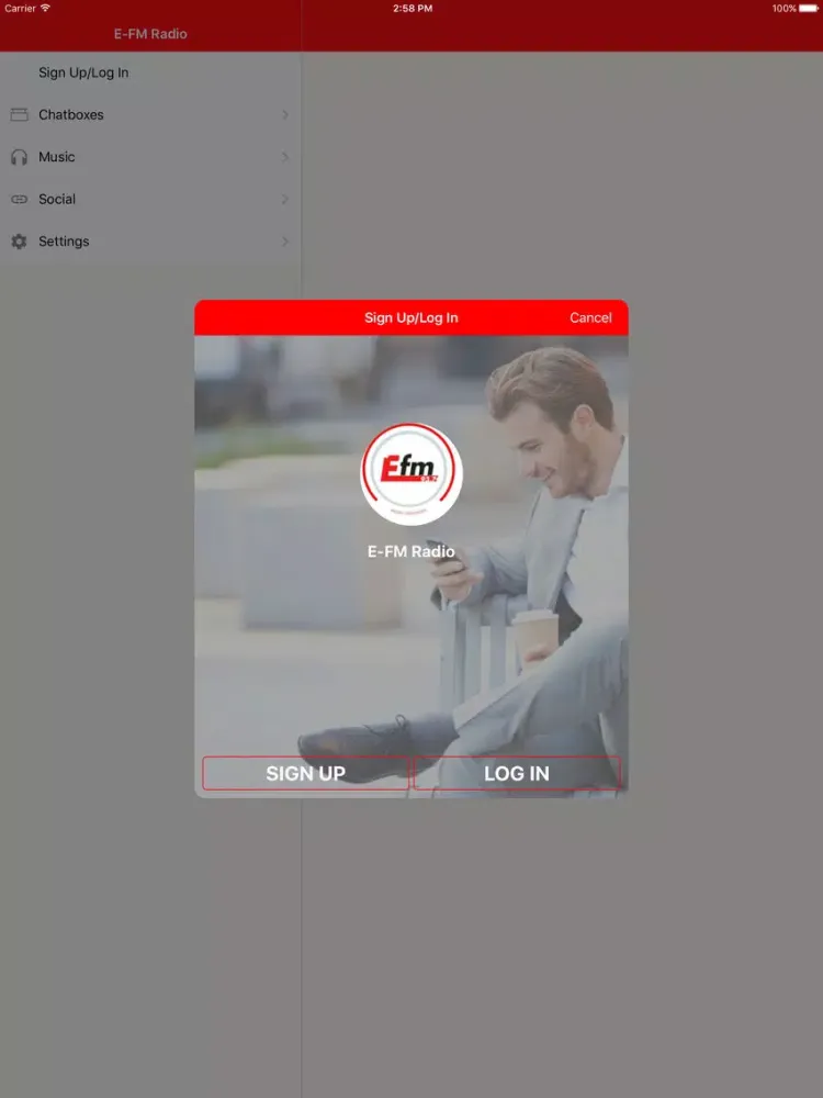 E-FM Radio iPad  سکرین شاٹس