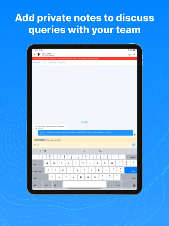 Chatwoot iPad  Screenshots
