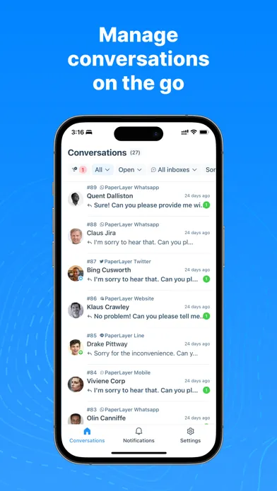Chatwoot Screenshots