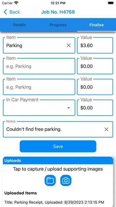 Capturas de pantalla de CDS Chauffeur App V2