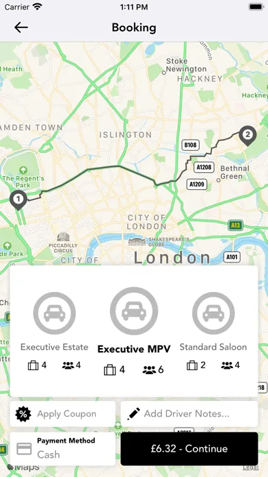Capturas de pantalla de Chauffeurs Executive