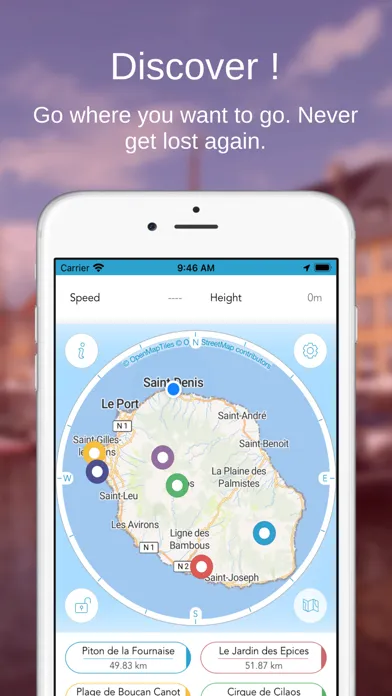La Réunion OffLine Map سکرین شاٹس