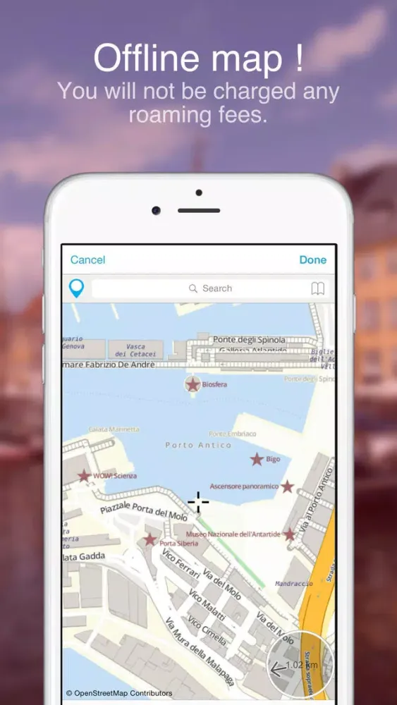 Genoa on Foot : Offline Map Screenshots