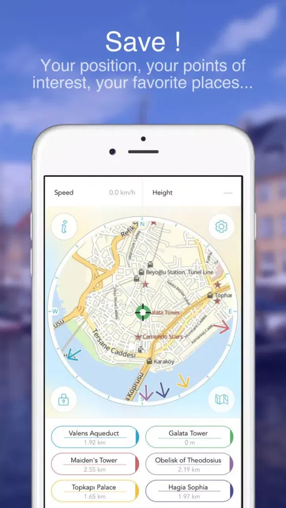 Capturas de tela do Istanbul on Foot : Offline Map