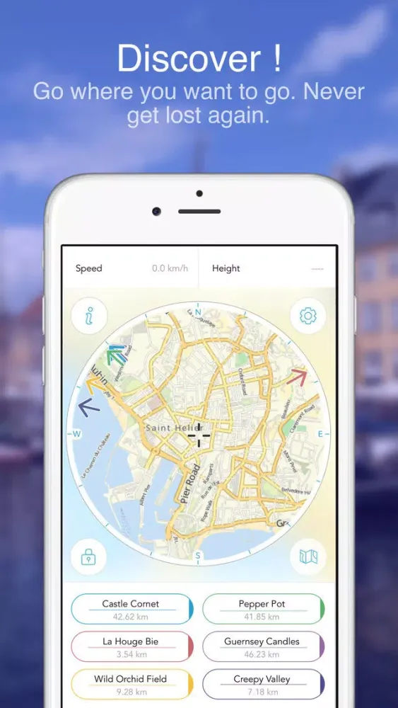 Tangkapan skrin Jersey and Guernsey : Offline Map