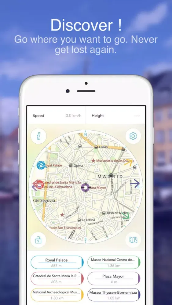 Madrid on foot : Offline map Screenshots