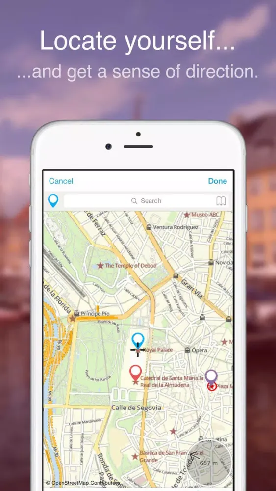 Madrid on foot : Offline map Screenshots