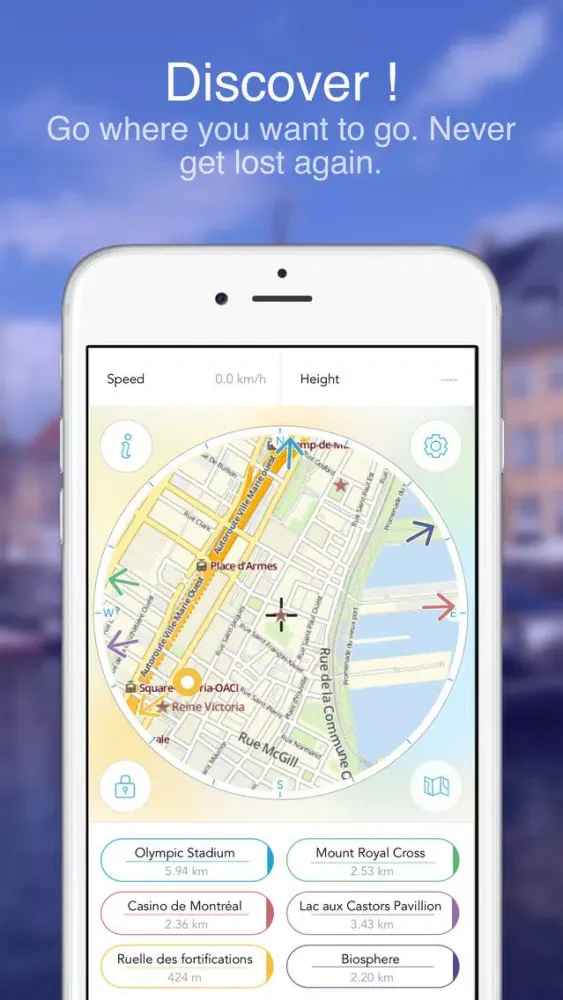 Montreal Direction Helper. Offline map應用截圖