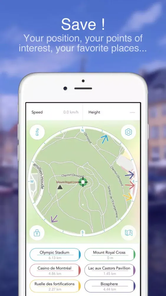 Montreal Direction Helper. Offline map應用截圖