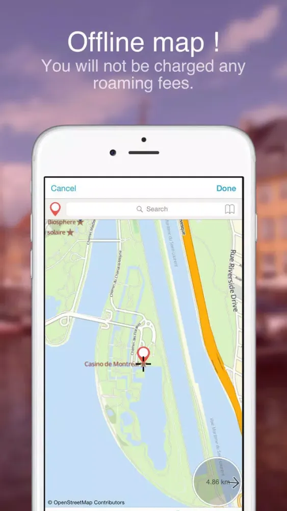 Montreal Direction Helper. Offline map應用截圖