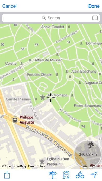 تصاویر Père Lachaise Cemetery : Interactive Map