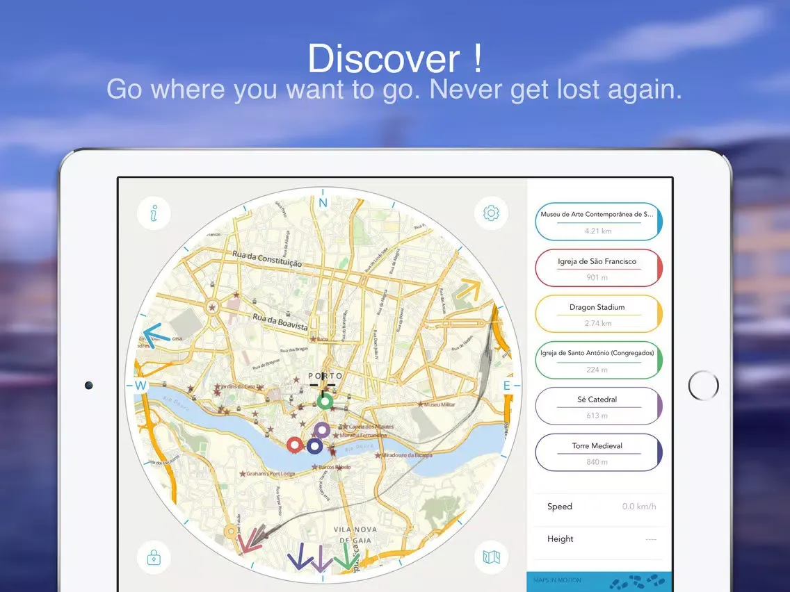 Скриншоты Porto on foot: Offline Map iPad 