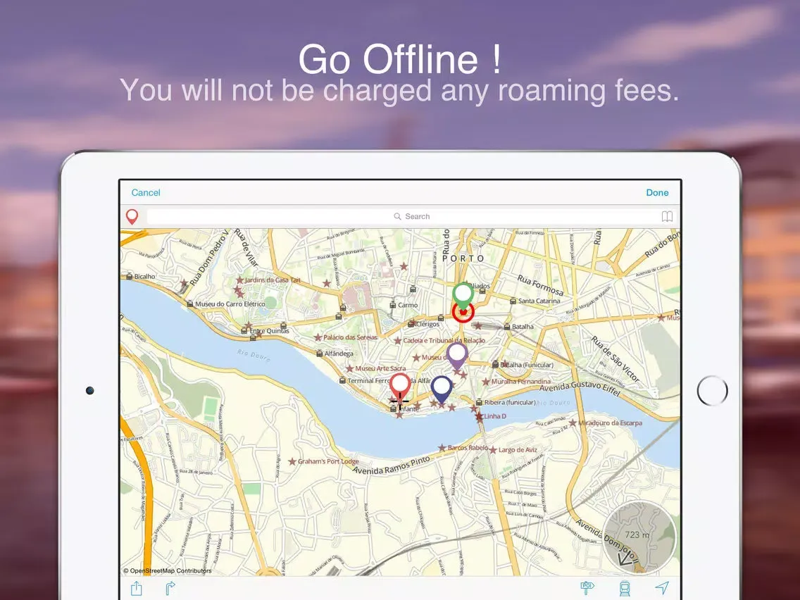 Скриншоты Porto on foot: Offline Map iPad 