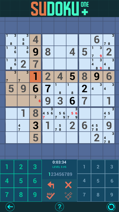 Tangkapan layar Sudoku one +  Easy to expert