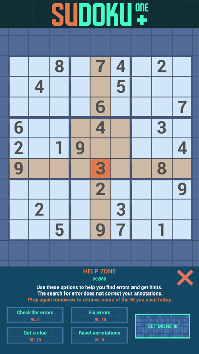 Tangkapan layar Sudoku one +  Easy to expert