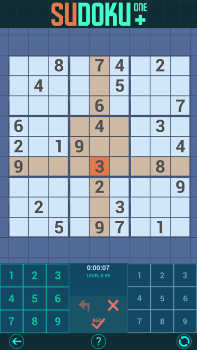 Tangkapan layar Sudoku one +  Easy to expert