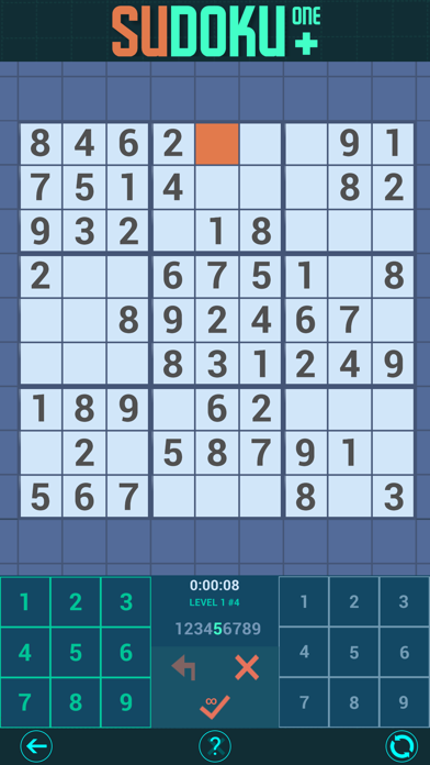 Tangkapan layar Sudoku one +  Easy to expert