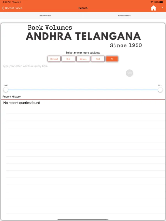 ภาพหน้าจอของ A.P. Telangana Legal Reports iPad 