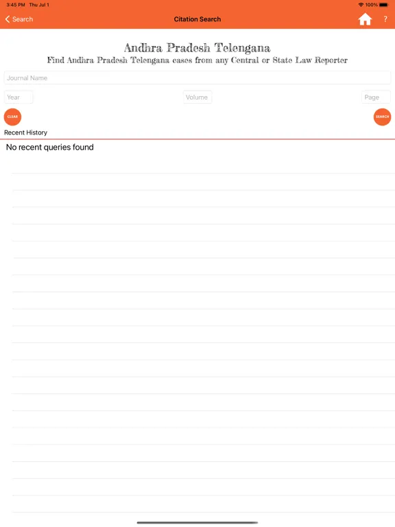 ภาพหน้าจอของ A.P. Telangana Legal Reports iPad 