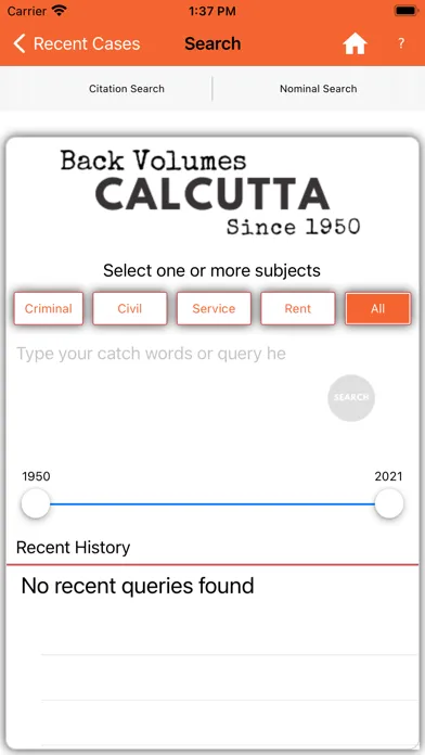 Tangkapan skrin Calcutta Legal Reports