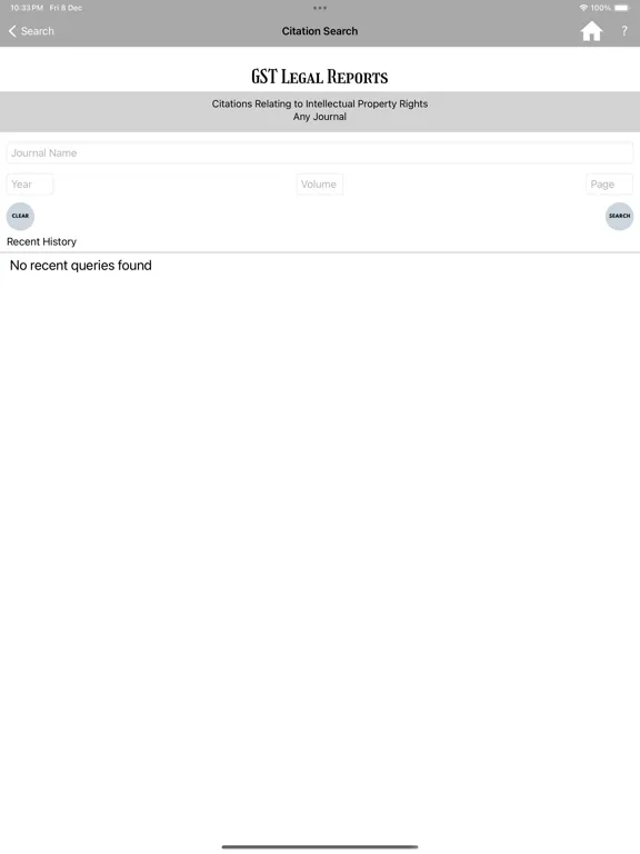 GST Legal Reports iPad  스크린샷
