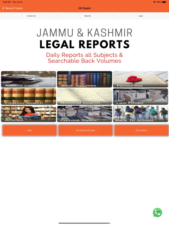 Скриншоты Jammu Kashmir Legal Reports iPad 