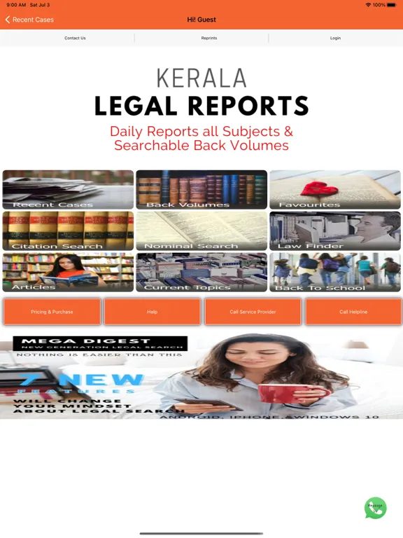 تصاویر Kerala Legal Reports iPad 