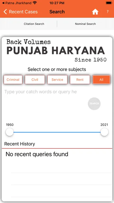 Capturas de tela do Punjab Haryana Legal Reports