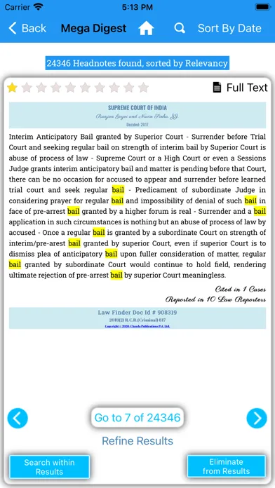 Captures d'écran de Mega Digest Of Indian Law