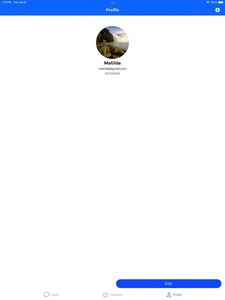 ภาพหน้าจอของ ChazBiz iPad 