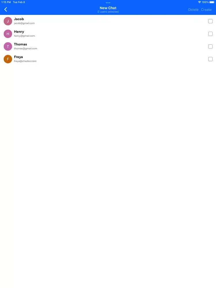 ภาพหน้าจอของ ChazBiz iPad 
