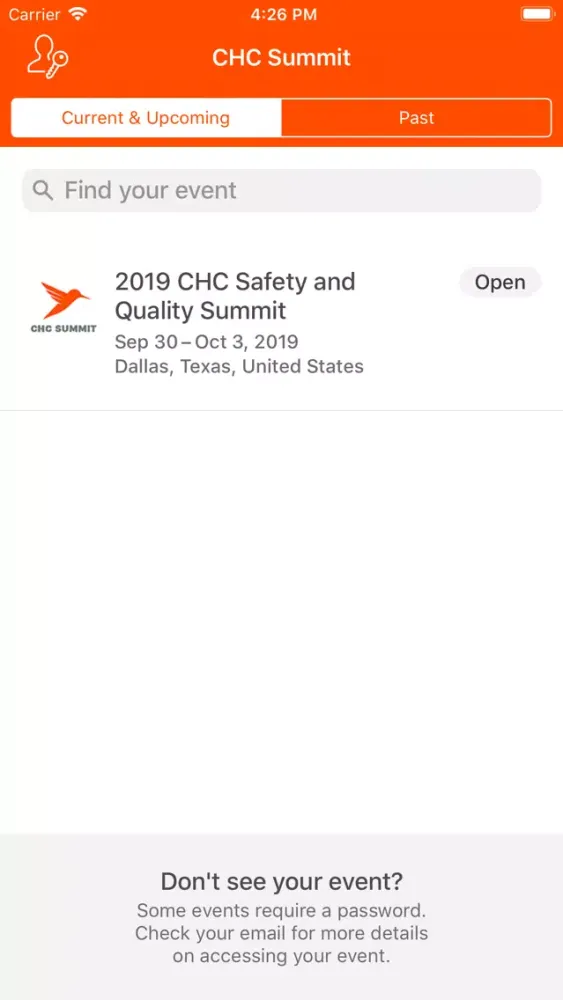 Zrzuty ekranu CHC S&Q Summit