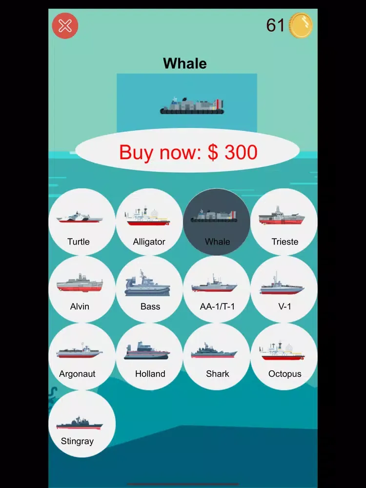 Submarine vs Warship iPad  स्क्रीनशॉट