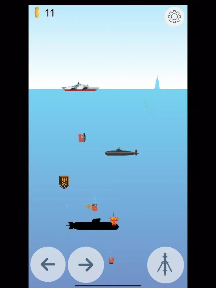 Submarine vs Warship iPad  स्क्रीनशॉट